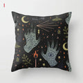 Axyaa Black Cat Party Halloween Anime Cushion Cover Ghost Skull Pumpkin Decor