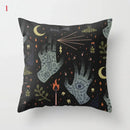 Axyaa Black Cat Party Halloween Anime Cushion Cover Ghost Skull Pumpkin Decor