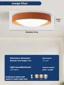 Axyaa Modern Nordic Round LED Ceiling Light with Remote Control