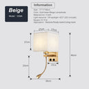 Axyaa Bedside LED Wall Lamp with USB Port, 1W Spotlight for Modern Indoor Lighting