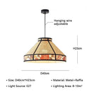 Axyaa Rattan Art Raffia Chandelier: Modern Japanese Style for Home Decoration