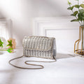 Axyaa Rhinestone Evening Bag | Glitter Shoulder Handbag for High Party Celebrity Look