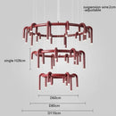 Axyaa Modern Minimalist Wine Red Bar Counter Pendant Light