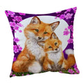Axyaa Wildlife Animals Cushion Covers 45X45CM Wolf Fox Tiger Christmas Cats Girls