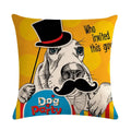 Axyaa Cartoon Dog Linen Pillow Case 45*45cm