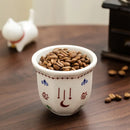 Axyaa Latte Flower Ceramic Coffee Cup,  Simple White Teacup,  Creative Round Mug