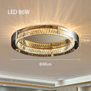 Axyaa Nordic Crystal Ceiling Light Chandelier for Living Room & Bedroom