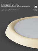 Axyaa Cream Style LED Bedroom Ceiling Lamp