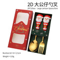 Axyaa Santa Christmas Cutlery Set: Large Doll Spoon and Fork Home Decor Gift
