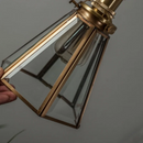 Axyaa Nordic Brass Glass LED Wall Lamp - Vintage Wall Sconce