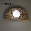 Axyaa Wabi Sabi Style Fan Wall Light for Living Room Bedroom Decor