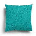 Axyaa Green Blue Wave Pattern Decorative Pillow Sleeve for Bedroom, Sofa, Car, Office