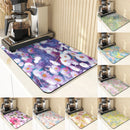 Floral Pattern Kitchen Coasters Set by Axyaa