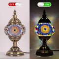 Axyaa Handmade Glass Mosaic Table Light for Home and Hospitality Settings
