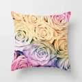 Rose Flowers Cushion Cover 45x45cm Nordic Style Home Decor Throw Pillow Axyaa