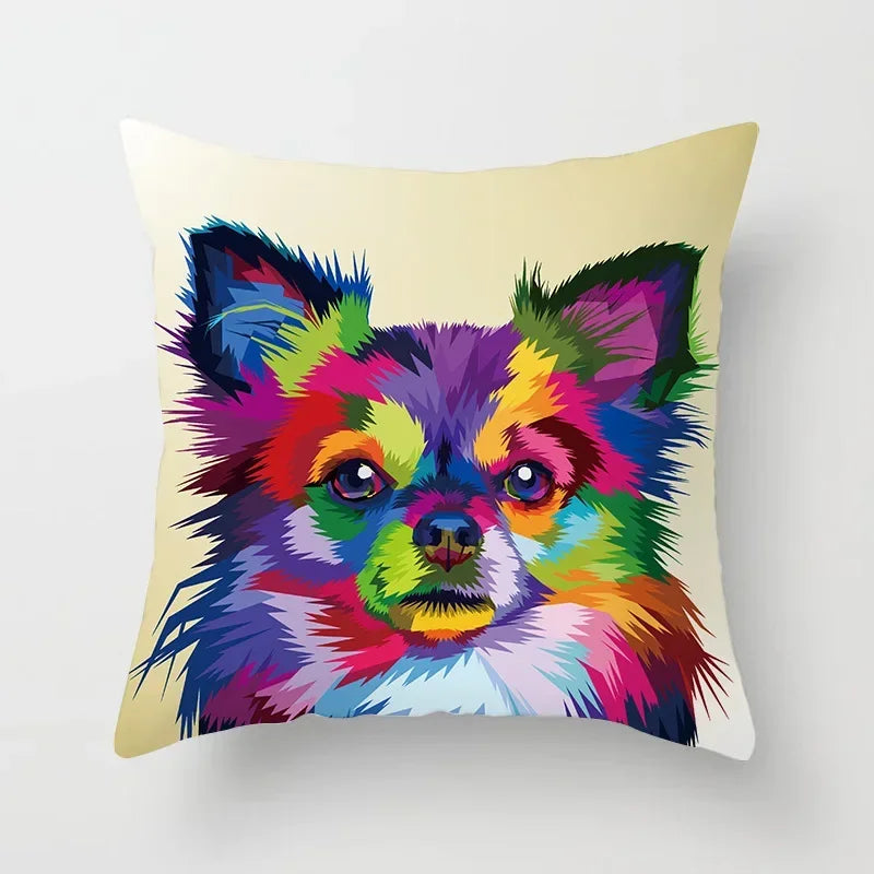 Axyaa Abstract Animal Pattern Pillowcase 45*45cm