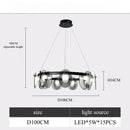 Axyaa Postmodern Glass Pendant Light for Minimalist Living Room and Bar