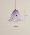 Axyaa Small Flower Glass Pendant Light for Bar, Study, Bedside, Living, Dining Room
