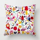 Axyaa Geometric Animal Pattern Cushion Cover for Sofa, Chair, Children's Room