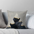 Gray Geometric Style Pillow Cover for Home Decor - Axyaa