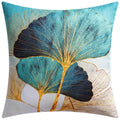 Nordic Leaves Pattern Cushion Covers for Home Decor by Axyaa
