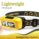 Axya LED Motion Sensor Headlamp Rechargeable Waterproof Head Torch