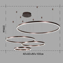 Axyaa Circular Copper Pendant Light | Modern Minimalist Living Room Dining Hall Fixture