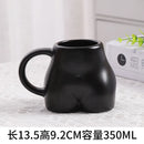 Axyaa Ceramic Creativity Butt Coffee Mugs 350ml Heat Resistant Porcelain Travel Cup
