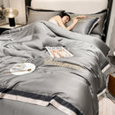 Axyaa Silk Embroidery Summer Quilt | Lightweight Air Condition Comforter