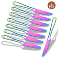 Axyaa Rainbow Steel Dinner Knives Set for Home and Restaurant