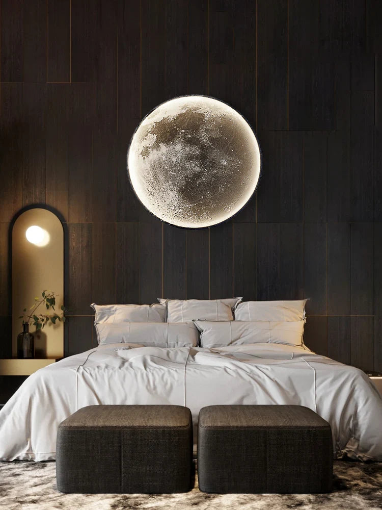 Nordic Moon Wall Light by Axyaa - Modern Living Room Bedroom Decorative Lamp