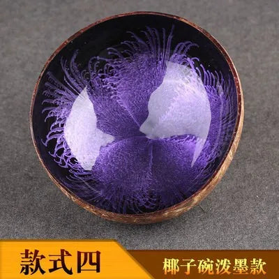 Axya Geometric Coconut Bowl Set of 5 Colors