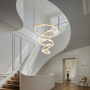 Axyaa High Ceiling Chandelier Staircase LED Circles Indoor Luxury House Lighting