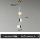 Axyaa Modern Glass Ball LED Ceiling Chandelier for Home Lighting