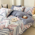 Axyaa Home Cotton Queen Bedding Set with Sheets Comforter Cover Pillowcase
