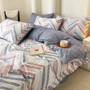 Axyaa Home Cotton Queen Bedding Set with Sheets Comforter Cover Pillowcase