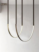 Axyaa Designer Shaped Belt Pendant Light for Modern Living Room and Restaurant