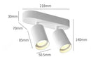 Axyaa Rotatable GU10 LED Spot Ceiling Downlight for Home Living Room