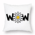 Axyaa Yellow Daisy Peach Skin Pillowcase