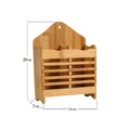 Axyaa Wooden Cutlery Organizer Storage Rack