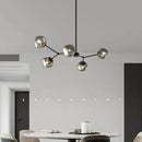 Axyaa Gray LED Lava Glass Chandelier Nordic Design Pendant Light