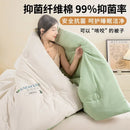 Axyaa Double Spell Quilt Core - All Seasons, Upgrade Class A Raw Cotton Soybean Fiber