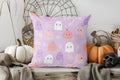 Axyaa Halloween Pillow Cover: Cute Ghosts & Pumpkins for Sofa, Bedroom & Car