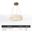 Axyaa Marble Pendant Light: Luxurious Circular Post-Modern Villa Duplex Lighting