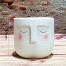 Axyaa Cartoon Face Succulent Flower Pot Head Vase Garden Planting Container