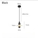 Axyaa Marble LED Pendant Light - Luxe Minimalist Nordic Design