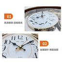 Axya Music Chimes Wall Clock: European Modern Home Decor, Silent Bedroom Living Room Watch