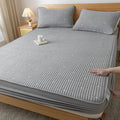 Axyaa Ultrasonic Waterproof Mattress Protector Embroidered Fitted Sheet