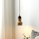 Axyaa Yellow Stone LED Chandelier for Modern Wabi Sabi Decor