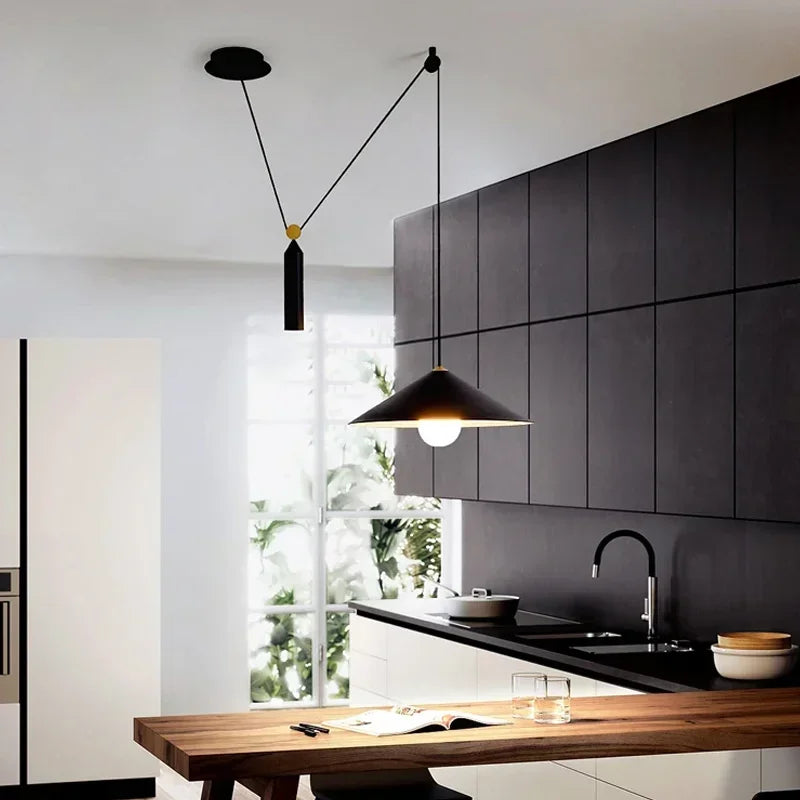 Axyaa Nordic Restaurant Single Pendant Light - Designer LED Dining Table Minimalist Lighting